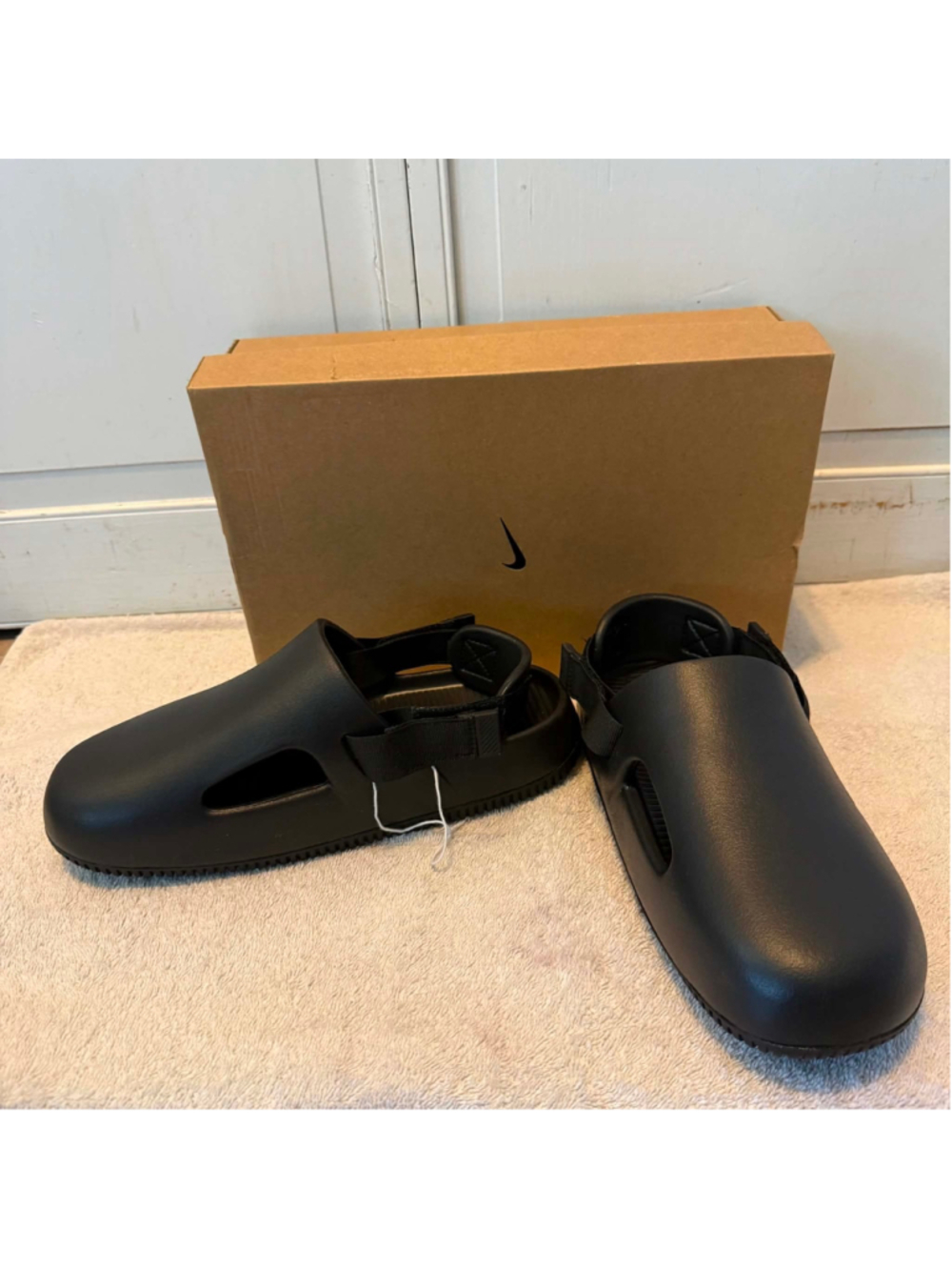 Nike Calm Mule Men's Black Slip on Slides Clogs Shoes Size 9 New FD5130-001
